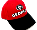 UNIVERSITY OF GEORGIA UGA BULLDOGS LOGO RED BLACK CURVED BILL ADJUSTABLE... - $17.05