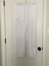 1pc Med Couture Women&#39;s White Uniform Scrub Pants Nurse Medical Size Small  - $27.16