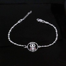 Real Sterling Silver Religious Bracelet Rakhi for men women 8.2&quot; - £34.17 GBP