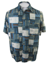 Roundtree &amp; Yorke Men Hawaiian shirt M pit 2 pit 23 aloha luau tropical fish - £14.86 GBP