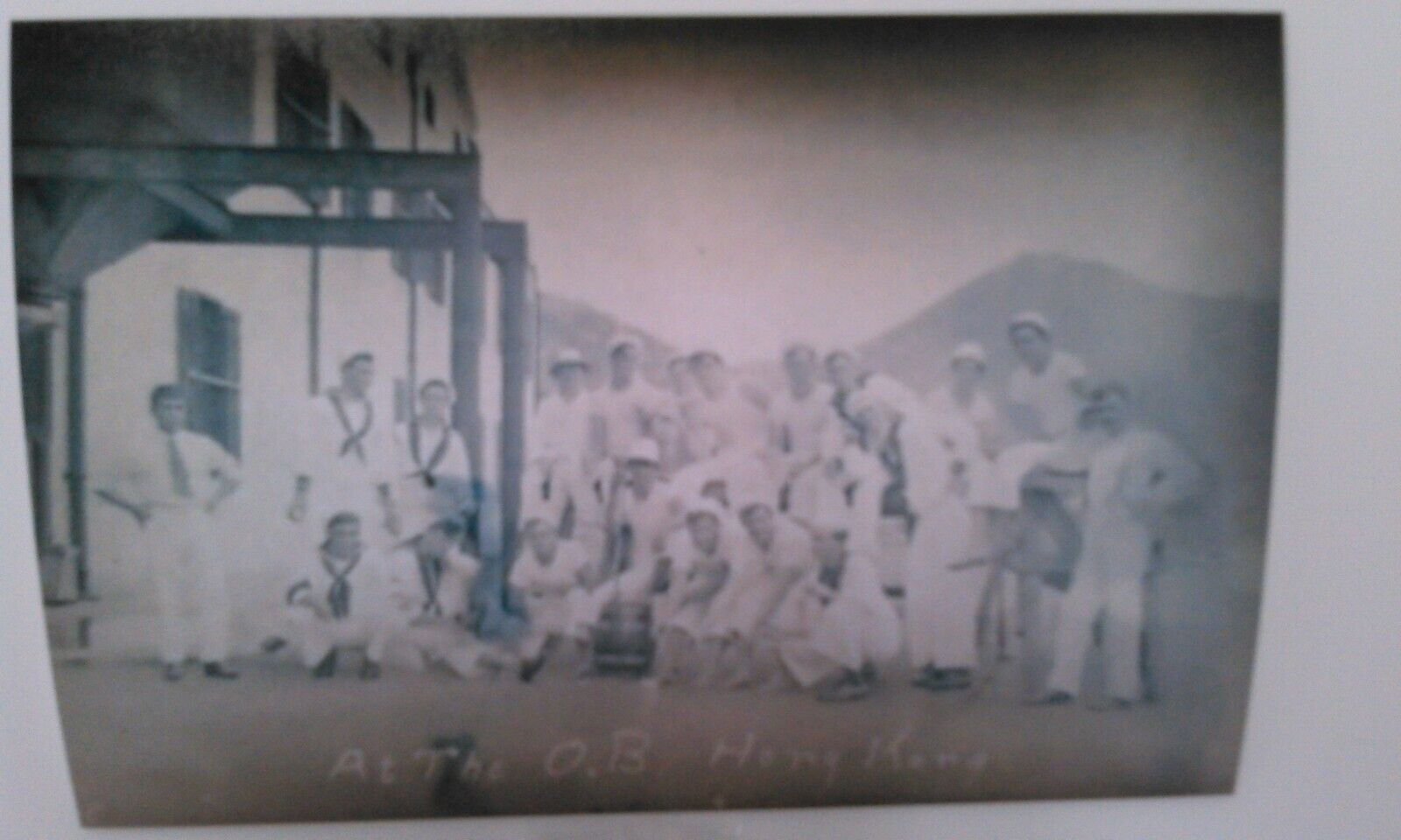 Primary image for PHOTO A LARGE GROUP OF SAILORS " AT THE ORIENTAL BREWERY"; HONG KONG, CHINA