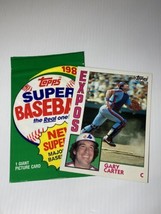 1984 Topps Super Gary Carter #18 Montreal Expos Jumbo Baseball Card - £3.13 GBP