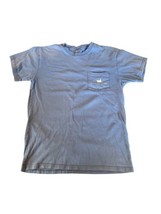 Southern Marsh Blue Short Sleeve Pocket T-Shirt Unisex Small Giraffe - $19.21