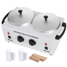 Dual Pot Wax Heater Hot Warmer Machine Home Salon Spa Facial Skin Care E... - $91.48