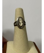 Vintage Sterling Silver Sarah Coventry Cameo Ring Size 5.5 - £21.33 GBP