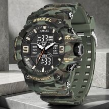 8049MC Tactical Dual-Display Sport Watch Shock Resistant 50mm 3ATM Water... - $21.99