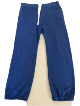 Monrow Men&#39;s All Cotton Drawstring Sweatpants in Light Navy-Large - $59.99