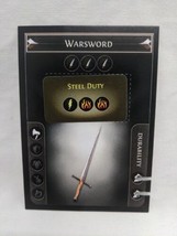 *Punched* Path Of Exile Exilecon Warsword Steel Duty Rare Trading Card - £18.59 GBP