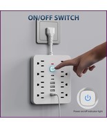 14-in-1 Surge Protector Power Strip with 8 AC, 4 USB &amp; 2 Type-C Ports –F... - €16,66 EUR+
