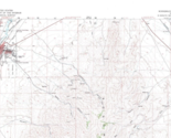 Winnemucca Quadrangle Nevada 1958 Topo Map USGS 1:62500 Topographic - $21.99
