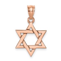 14K Rose Gold Star of David Pendant - £159.03 GBP