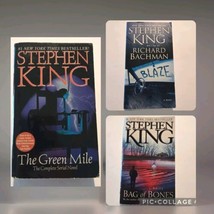 Lot of 3 Stephen King Classics Bag of Bones Green Mile Blaze - $11.29