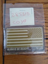 US Flag Always Be Ready 5.11 Tactical Patch Coyote Tan Hook &amp; Loop Moral... - $74.70