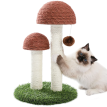 &quot;Ultimate Mushroom Cat Scratching Post for Small Cats - Keep Your Feline Friend  - £32.83 GBP