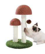 &quot;Ultimate Mushroom Cat Scratching Post for Small Cats - Keep Your Feline... - $40.44