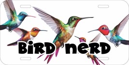 BIRD NERD BIRDS BIRDING BIRDER TWITCHER ALUMINUM LICENSE PLATE - $12.82