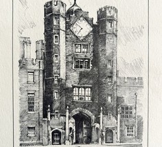Saint James Palace 1901 Victorian London Print Art United Kingdom Antiqu... - $49.99