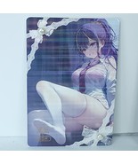 Raiden Shogun feet Jewels Premium Waifu Card Anime Girl Art Oversized Bo... - $22.76