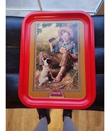 Coca-Cola Norman Rockwell &quot;Barefoot Boy&quot; Metal Tray issued in 1991 - $32.20 CAD