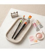 Hwahong 982 No.3 &amp; 948 No.6 Duo Brush Set Korean Makeup Concealer Lip Na... - $26.59