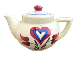 Shawnee Pennsylvania Dutch Pattern Tulip Individual Size Teapot - £16.81 GBP