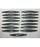 15 Vintage Mid-Century Modern Nickle Pewter Finish Dresser Drawer Pulls - $1,098.19 MXN