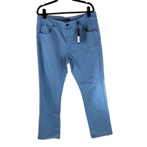 Bugatchi Mens Pants Cotton Stretch Blue 36x32 - $48.23