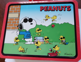Peamuts Snoopy Joe Cool 1998 Collectible Tin LunchBox, Unused - £13.39 GBP