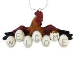 Midwest CBK Rooster Welcome Christmas Ornament Farming Chickens Country - $7.88