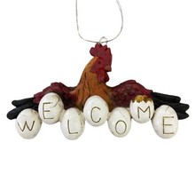 Midwest CBK Rooster Welcome Christmas Ornament Farming Chickens Country - £6.29 GBP