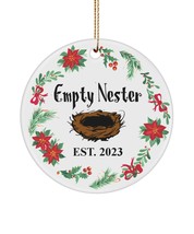 Empty Nester Christmas Ornament for Parent 3 Inch Ceramic Holiday Xmas Tree Keep - £11.79 GBP