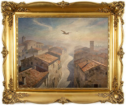 Digital Artwork Path of Light over the Ancient City – Dreamlike Digital ... - $5.55