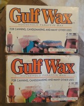 Gulf Wax Household Paraffin Wax Lot Of 2, crafts, canning New In Package  - £19.75 GBP