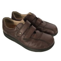 Finn Comfort Germany Mens Shoes Finnamic Brown Oxford Work Hook Loop 11.5 Wide - $66.23