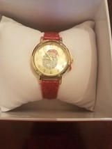 Christmas Holiday Watch Santa red glitter Rare Vintage looking Brand New-SHIP24H - £57.93 GBP