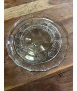 Vintage Anchor Hocking Glass Blue Serving Platter (12&quot; Diameter) - $15.45 CAD