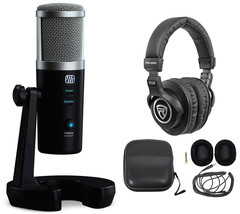 Presonus Revelator USB Studio Recording Podcasting Microphone+Stand+Headphones - £135.85 GBP
