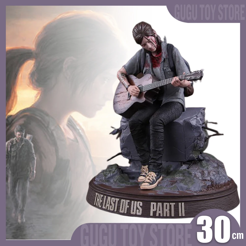 30cm The Last Of Us Part Ii Original Neca Figure Ellie With Guitarist Mo... - £275.58 GBP