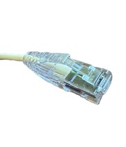 10 FT Mini CAT6 RJ45 Slim White Ethernet Cable with Clear Boot HIGHSPEED - £17.51 GBP