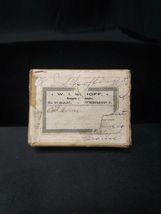 1890s W.I. Schoff Druggist Pharmacy Drug Pill Prescription Box Canaan Ve... - $19.53