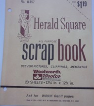 Vintage Woolworth Herald Square Scrapbook Package Label  - $1.99