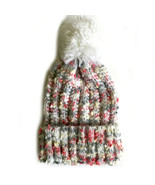 Women&#39;s Junior Knitted Beanie Snow Hat Multicolor Bright Colors Size L/X... - $24.49 CAD
