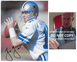 Jason Garrett signed Dallas Cowboys football 8x10 photo COA proof autographed - £63.30 GBP