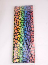 8 Yard Roll, 44&quot; Wide CBR Celebration Prints Rainbow Stripe Hearts 100% Cotton - £39.11 GBP