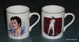 Elvis Presley 1985 Nostalgia Collectibles Coffee Mugs Don&#39;t Be Cruel Ted... - £19.30 GBP