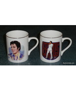 Elvis Presley 1985 Nostalgia Collectibles Coffee Mugs Don&#39;t Be Cruel Ted... - $33.39 CAD