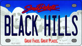 Black Hills South Dakota Novelty Mini Metal License Plate Tag - £11.76 GBP