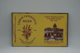 Lisbon North Dakota Centennial 1980 Abgerollt 355ml Bier Kann Flach Blatt Magnet - £32.46 GBP