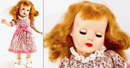 EFFANBEE 14&quot; Tintiair Honey Doll, Sleepy-Eyes, Lashes, Strawberry Blond, 1950&#39;s - £30.50 GBP