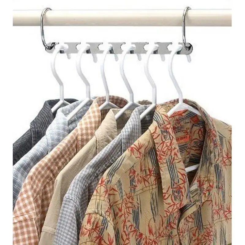 House Home 2/4/6/8/10pcs A Clothes Hangers Hanging Chain Metal Cloth Closet Hang - £19.92 GBP